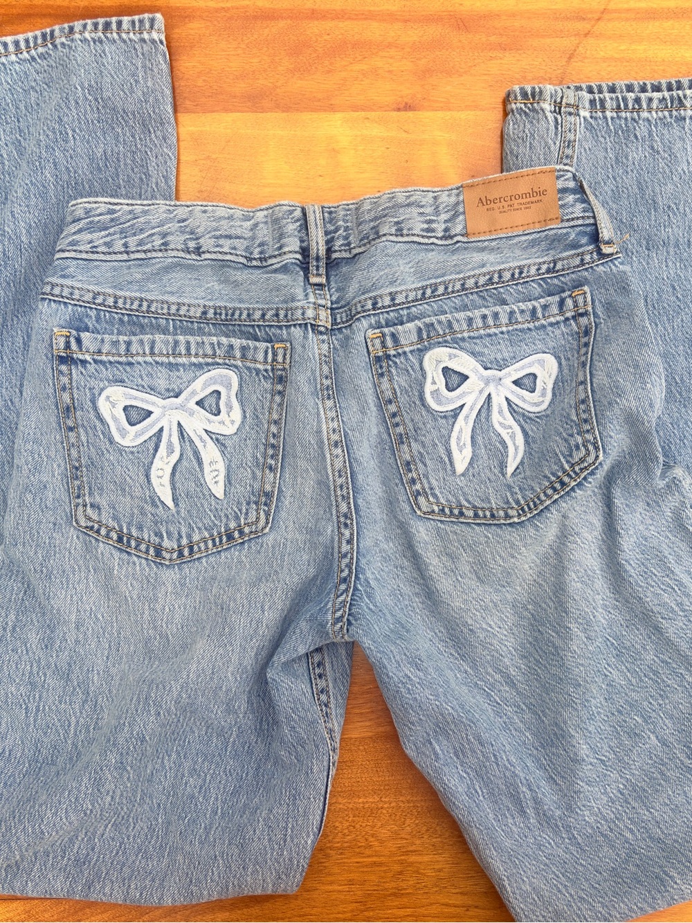 Girls’ Abercrombie Kids Outfit Bow Jeans Animal Print Top Sz 11 12 - Picture 6 of 6